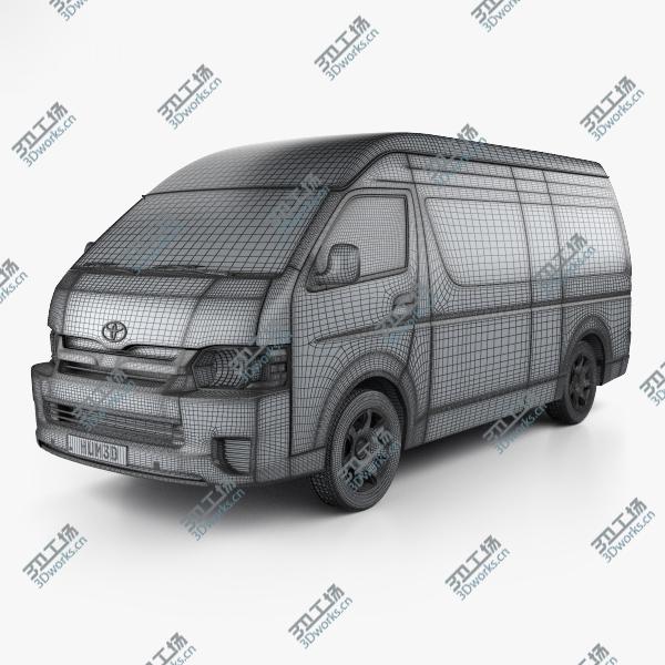 images/goods_img/2021040232/Toyota Hiace Passenger Van L2H3 GLX 2013 3D model/3.jpg